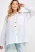 BLACK & WHITE RELAXED STRIPE SHIRT